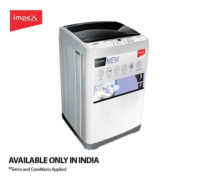 Impex IWMJK72SAR 7Kg Semi Automatic Washing Machine - Black and White(Delivery Available Only In India) - Zoom Image 1