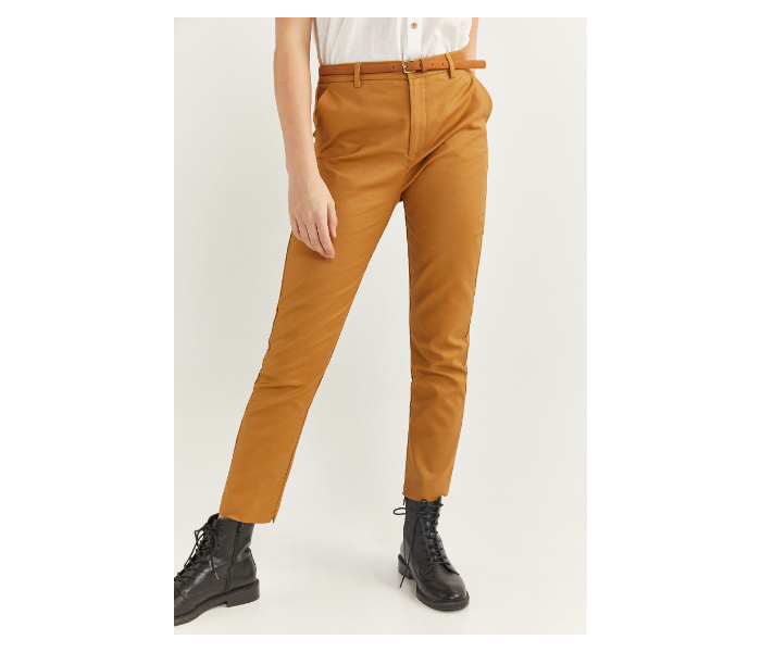 Springfield SS20 Plain Trouser Pant EU 40 For Women - Camel - Zoom Image 2