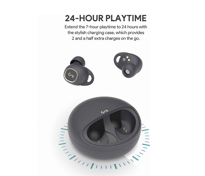 Aukey T10 Premium True Wireless Earbuds - Dark Grey - Zoom Image 3