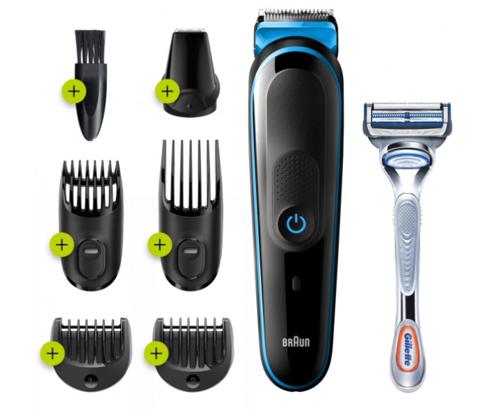 Braun MGK3242 7 in 1 Hair and Beard Trimming Grooming Kit - Black - Zoom Image 1