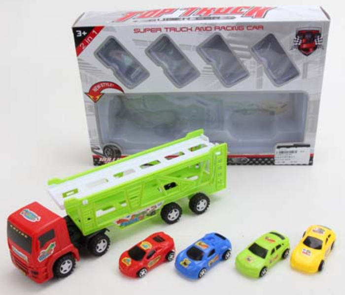 Family Center Friction Truck With 4 Pieces Car - Zoom Image