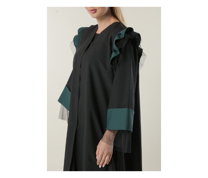 Moistreet Double XL Formal Abaya - Black - Zoom Image 4