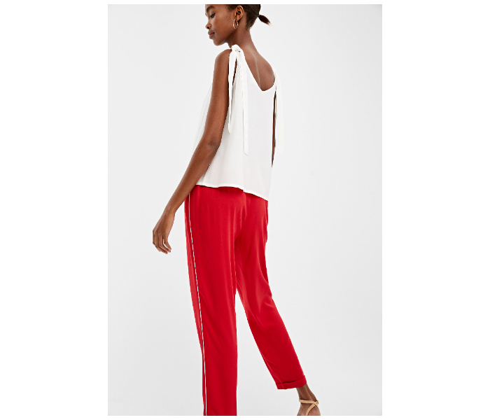 Springfield AW19 Cotton Plain Pant EU 38 For Women - Red - Zoom Image 4