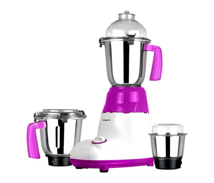 Impex BL 318 750W 3 In 1 Indian Mixer Grinder Blender - White and Purple - Zoom Image