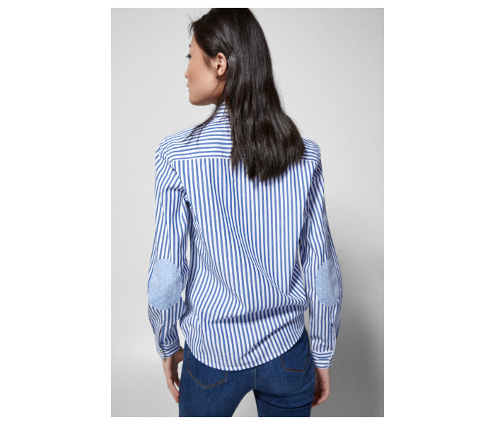 Springfield SS19 Long Sleeve Striped Blouse EU 40 For Women - Blue and White - Zoom Image 2