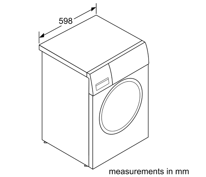 Bosch WAW32560GC 9 Kg 1600 Rpm Series 8 Front Loader Washing Machine - White - Zoom Image 3