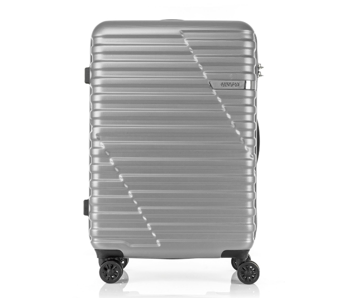 American Tourister GAT104LUG03552 68cm Sky Bridge Spinner Soft Case Trolley Bag - Silver - Zoom Image 1