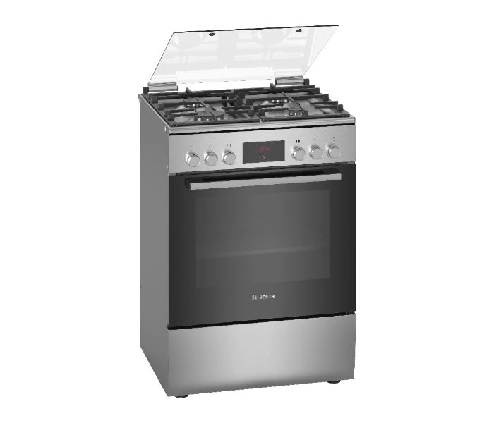 Bosch HXQ38AE50M 60 Cm Series 4 Mixed Cooker - Stainless Steel and Black - Zoom Image 1