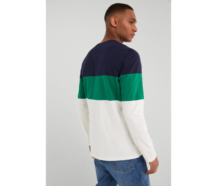 Springfield SS19 Basic Striped T-Shirt Large - Green - Zoom Image 3