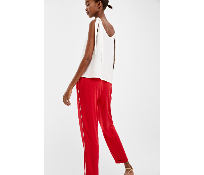 Springfield AW19 Cotton Plain Pant EU 40 For Women - Red - Zoom Image 4