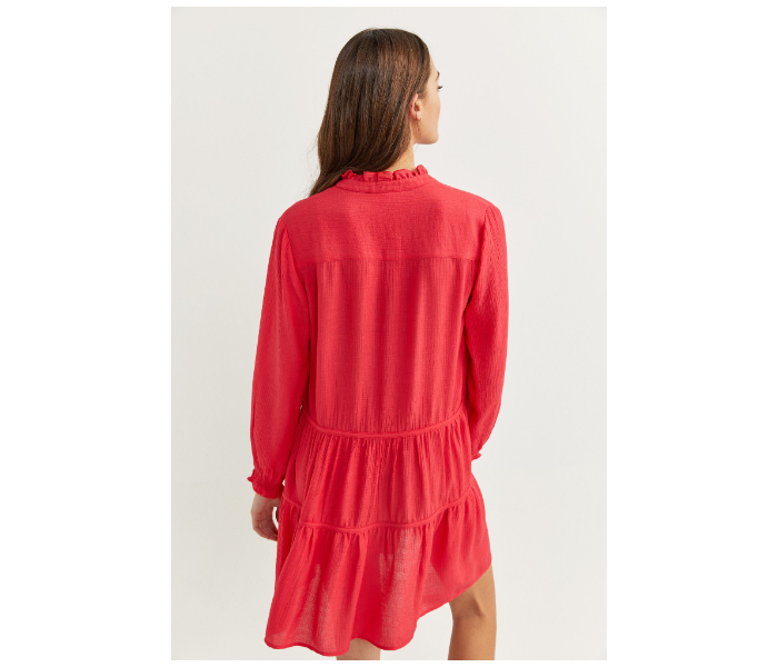 Springfield SS20 Full Sleeve Mini Knit Dress EU 40 For Women - Red - Zoom Image 4