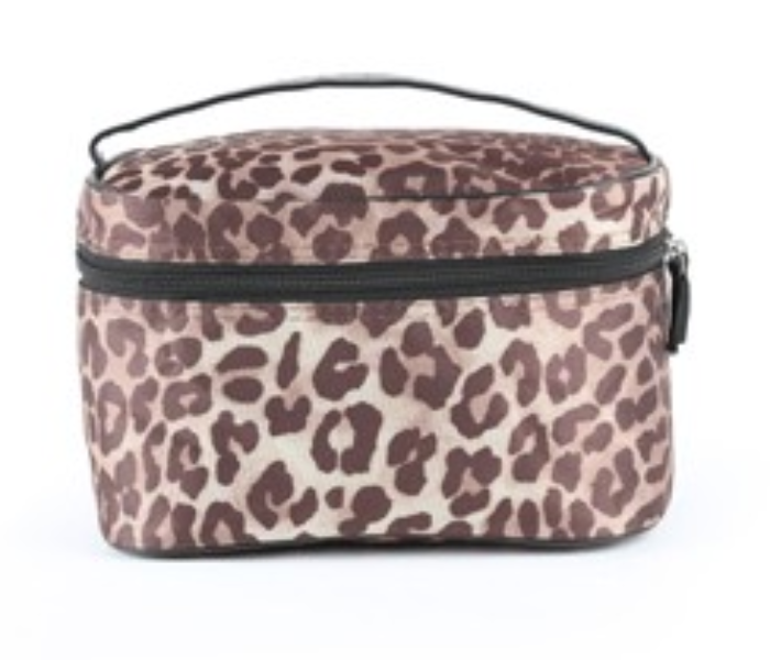 Okko 4 in 1  Cheetah Print Trolley Bag – Light Brown - Zoom Image 5