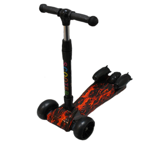 Family Center Toy Scooter With Music Light Bluetooth - Black and Red - Zoom Image 1