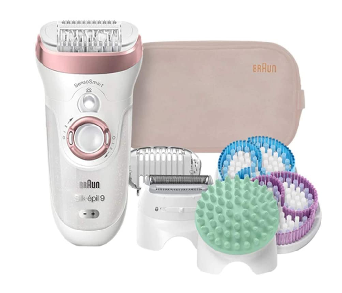 Braun SES9897 Wet and Dry Epilator with 9 Extras -White and Beige - Zoom Image 1