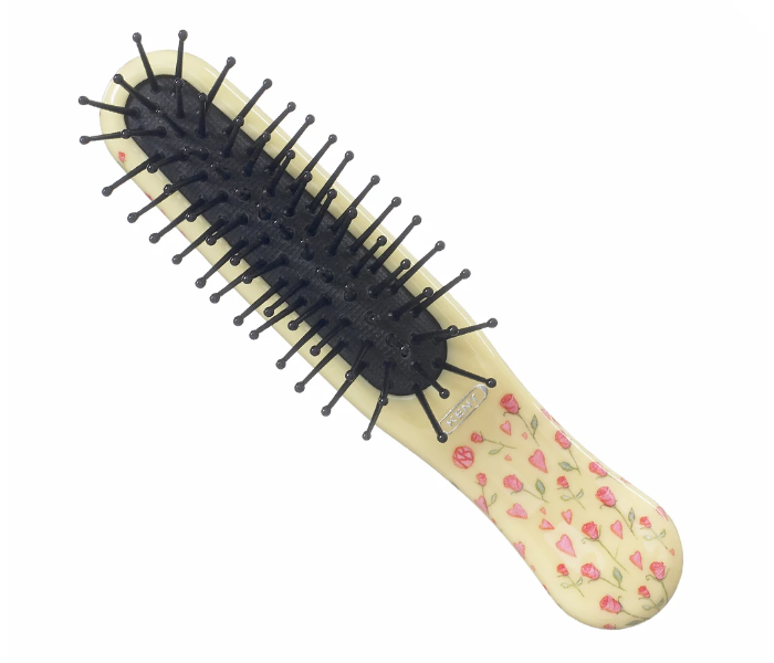 Kent ARTH1 HR Art Hedz Kids Flowers and Hearts Hairbrush - Yellow - Zoom Image