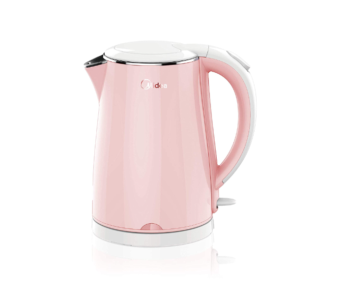 Midea MK-HJ1705R 1.7 Litre Electric Kettle Jug With Double Wall Cool Touch Body - Light Pink - Zoom Image 1