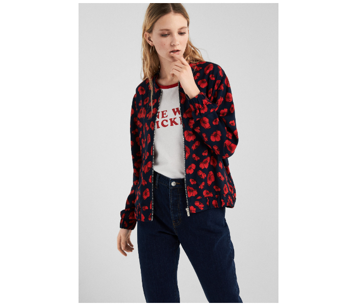 Springfield SS19 Floral Sport Jacket Small For Women - Red and Blue - Zoom Image 1