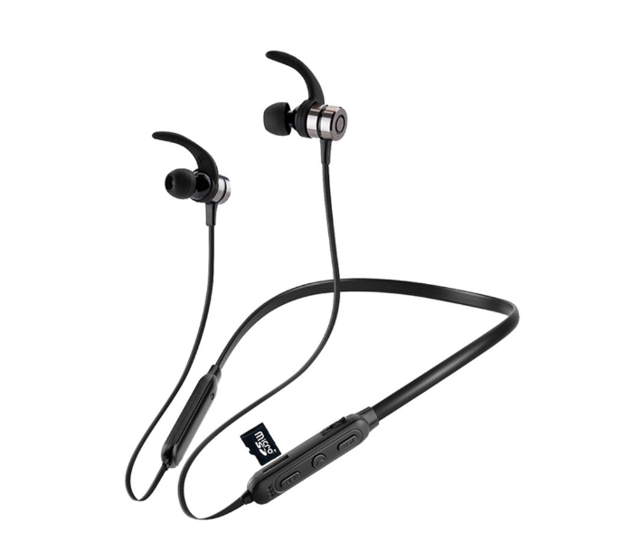 Xcell XLSHS102PRO Wireless Bluetooth Sports Neckband Headset - Black - Zoom Image 1