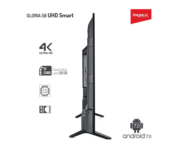 Impex 58 inches UHD 4K Smart LED TV - Black(Delivery Available Only In India) - Zoom Image 4