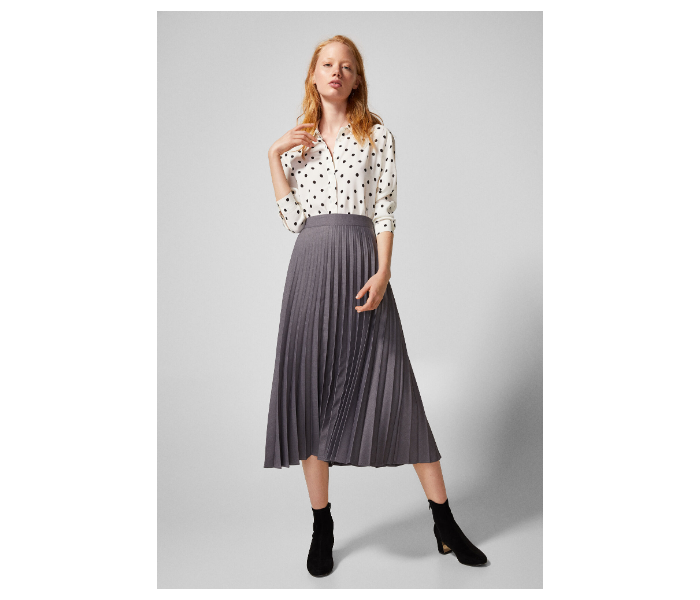 Springfield AW18 Midi Skirt EU 40 For Women - Dark Grey - Zoom Image 3