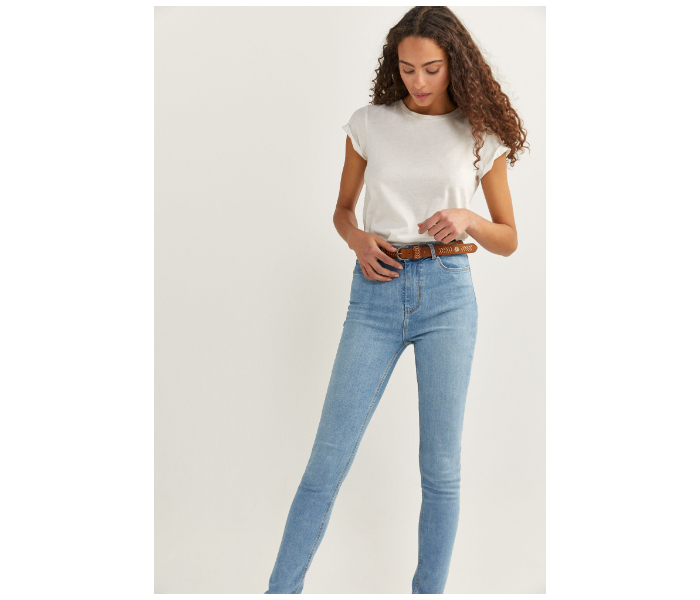 Springfield SS20 High Rise Denim Jeans EU 44 For Women - Sky Blue - Zoom Image 3