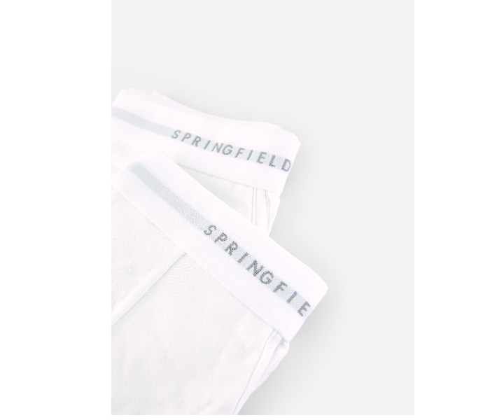 Springfield SS19 Pack of 2 Knitted Boxers And Slips Large For Men - White - Zoom Image 1