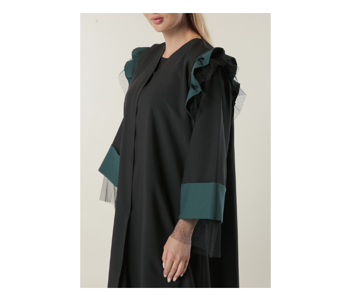 Moistreet Extra Small Formal Abaya - Black - Zoom Image 4