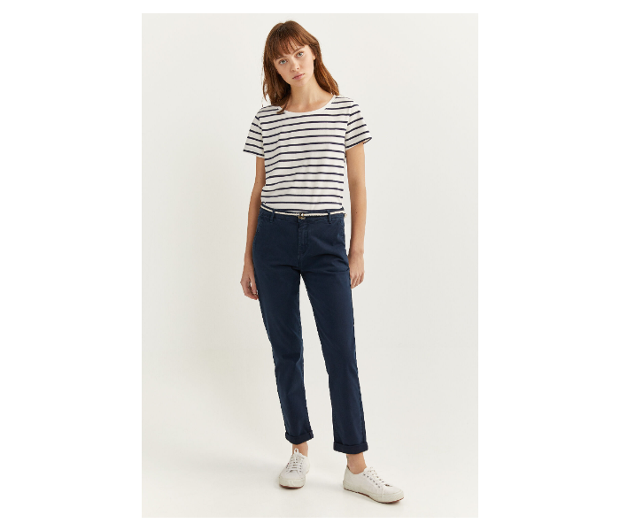 Springfield SS20 Plain Trouser Pant EU 38 For Women - Dark Blue - Zoom Image 1