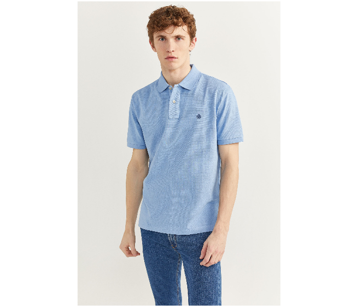 Springfield SS20 Basic Polo T Shirt Large - Sky Blue - Zoom Image 1