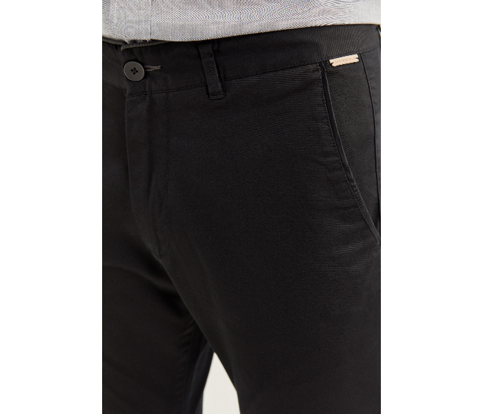 Springfield SS20 Sport Trouser Solid Chinos EU 48 For Men - Black - Zoom Image 3