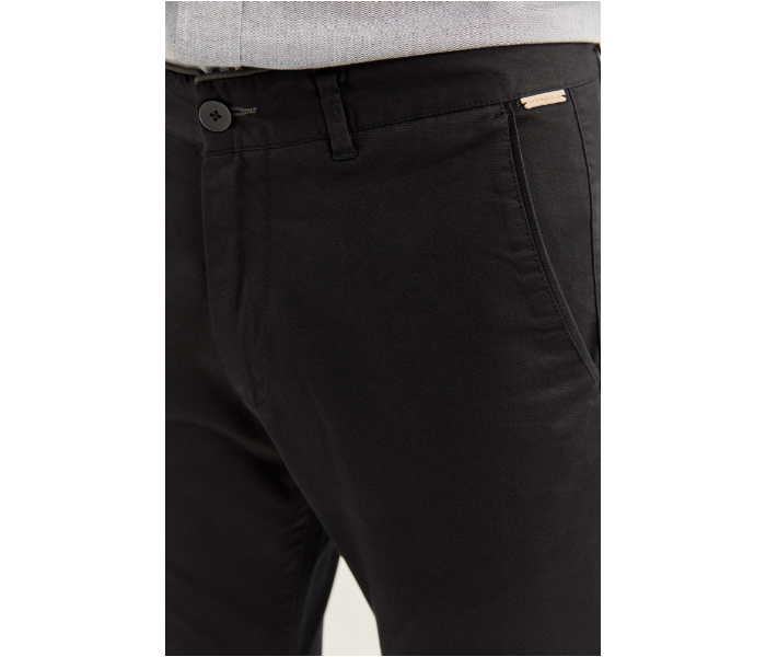 Springfield SS20 Sport Trouser Solid Chinos EU 46 For Men - Black - Zoom Image 3