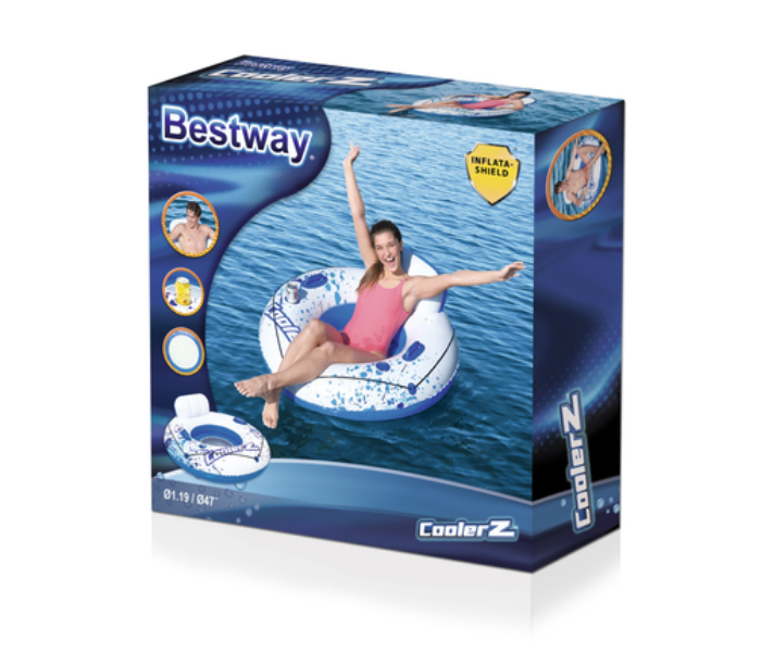 Bestway 43108 Hydro Force Whitecap Rider Tube - Blue and White - Zoom Image 4