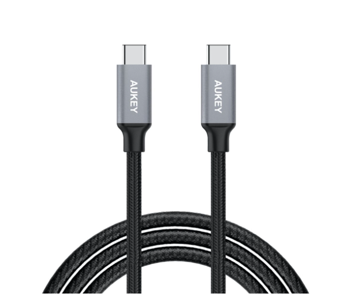 Aukey CD6G 2m USB 2.0 USB-C to USB-C Cable - Grey - Zoom Image 1