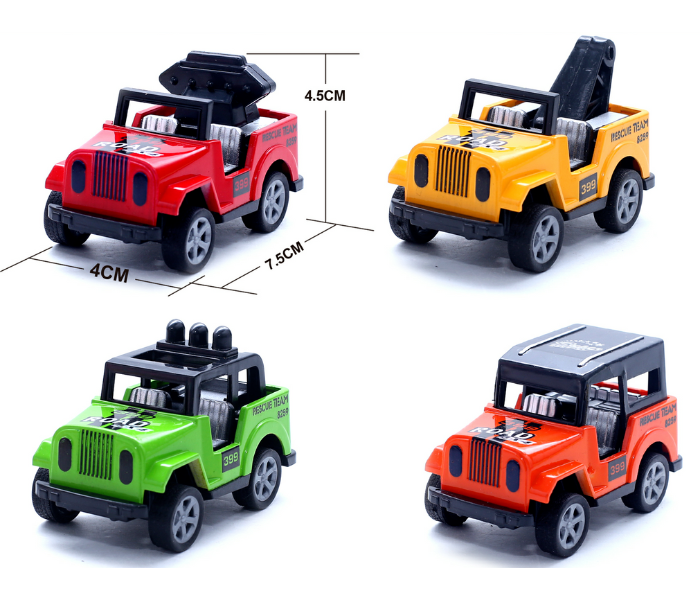 Family Center Pack of 8 Pull Back Jeep - Zoom Image 1