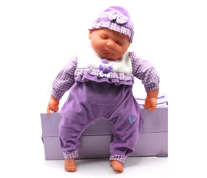 Basmah Sleeping Doll With Box  - Purple - Zoom Image 1