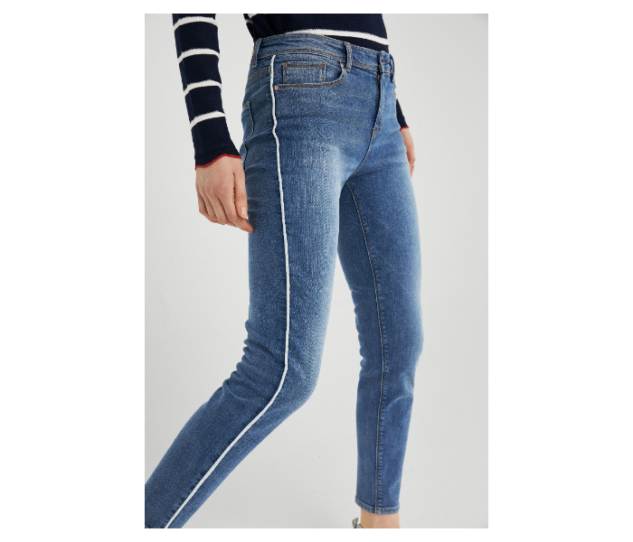 Springfield SS19 Fancy Double Shaded Denim Jeans EU 36 For Women - Blue - Zoom Image 2