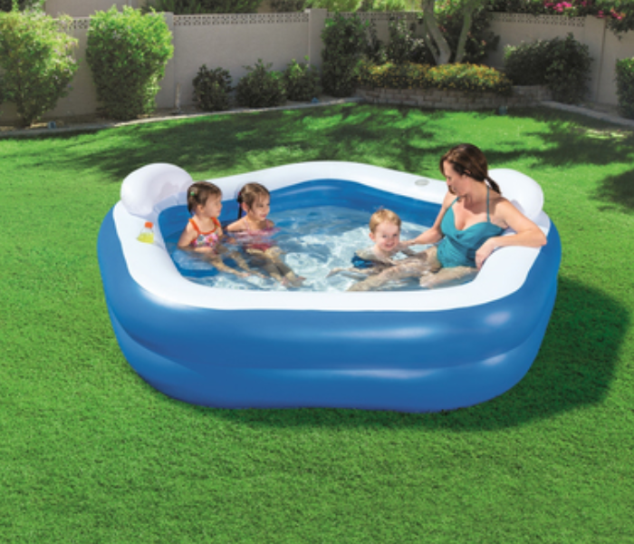 Bestway 54153 Family Fun Pool - White and Blue - Zoom Image 3