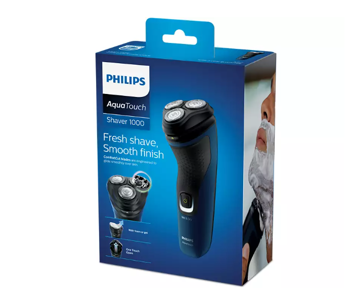 Philips S1121/40 Shaver 1100 Wet or Dry Electric Shaver - Black - Zoom Image 4