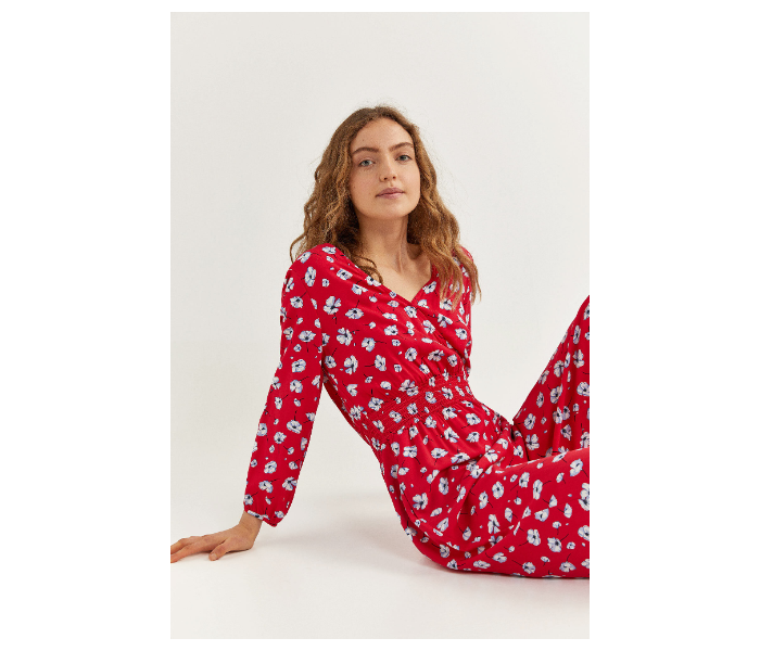 Springfield SS20 Floral Jumpsuit EU 44 For Women  - Red - Zoom Image 1