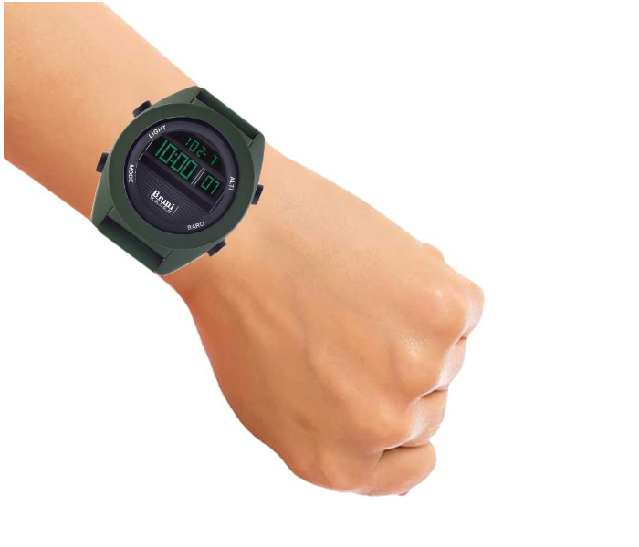 BNMI Sporty Digital Couple Watch - Green - Zoom Image 3