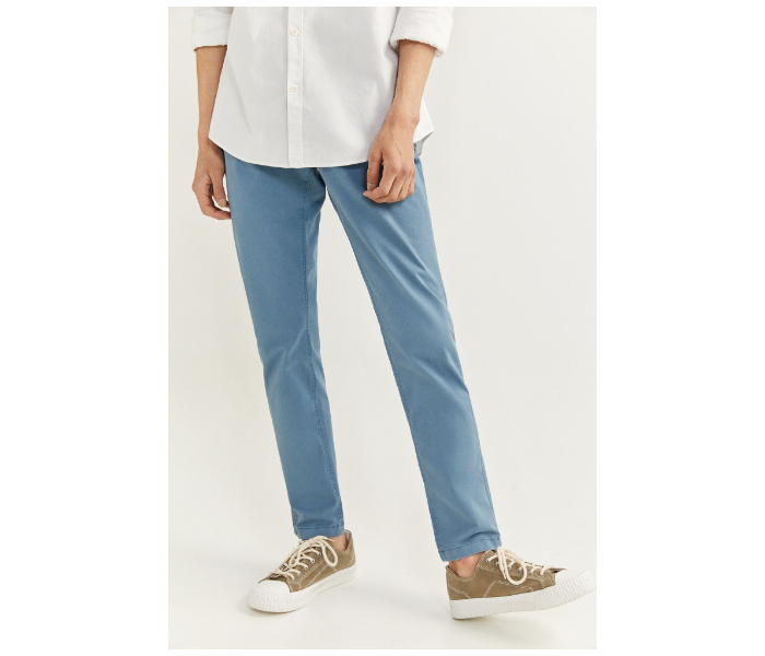 Springfield SS20 Sport Trouser Solid Chinos EU 42 For Men – Sky Blue - Zoom Image 2