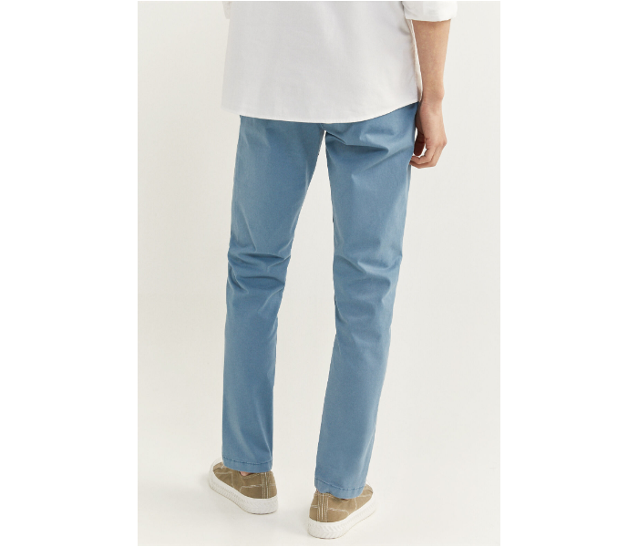 Springfield SS20 Sport Trouser Solid Chinos EU 44 For Men - Sky Blue - Zoom Image 4