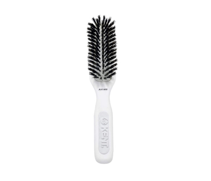 Kent  AH14W AirHedz Narrow Hairbrush with Pure Bristle - White - Zoom Image 1