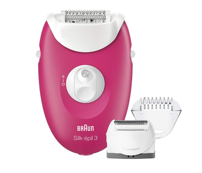 Braun SE3415 Wet and Dry Epilator with 3 Extras - Pink - Zoom Image 2