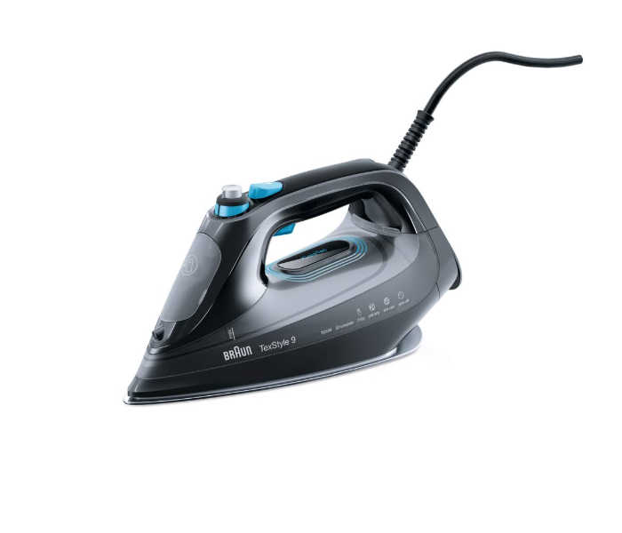 Braun SI 9188 TexStyle 9 Steam Iron with 3D easy glide soleplate - Black and Blue - Zoom Image 1