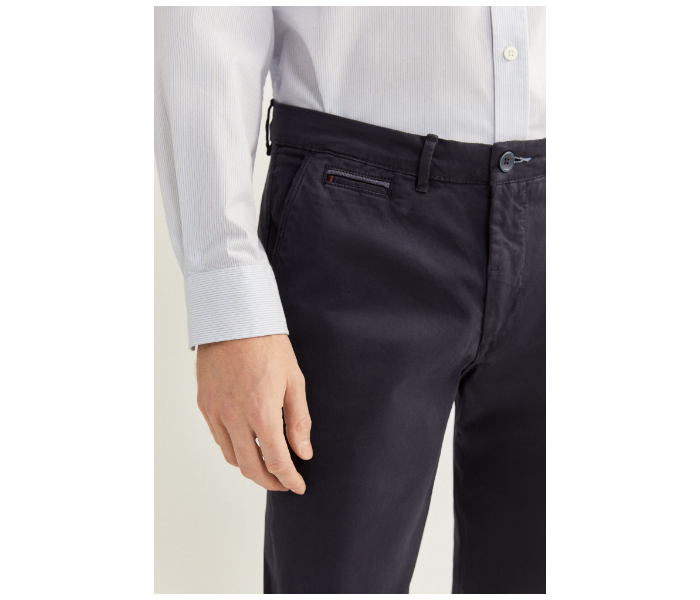 Springfield SS20 Sport Trouser Solid Chinos EU 48 For Men - Navy - Zoom Image 3