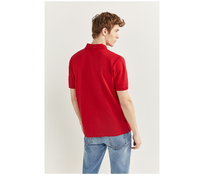 Springfield SS20 Basic Polo T Shirt Small - Dark Red - Zoom Image 3