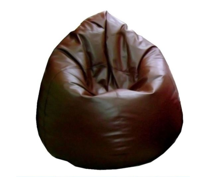 Luxe Decora LD02 PVC Bean Bag with Beans- Brown - Zoom Image