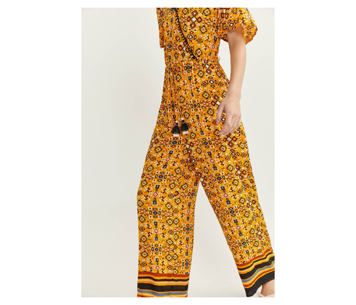 Springfield SS20 Printed Jumpsuit EU 36 For Women - Dark Yellow - Zoom Image 2