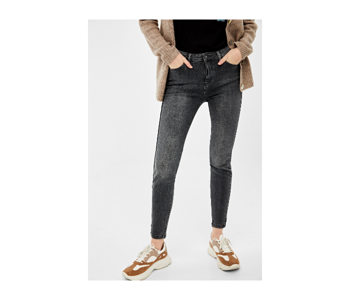 Springfield AW19 Fancy Double Shaded Denim Jeans EU 38 For Women - Dark Grey - Zoom Image 3